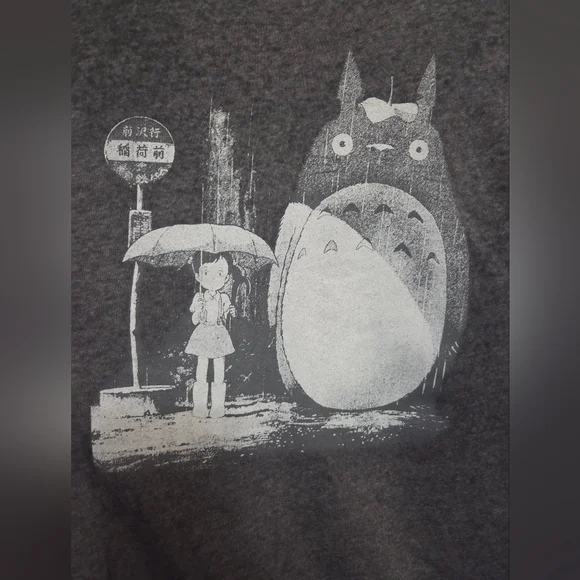 Bioworld My Neighbor Tortoro Gray and White Hoodie GUC Size 2X - Picture 9 of 15